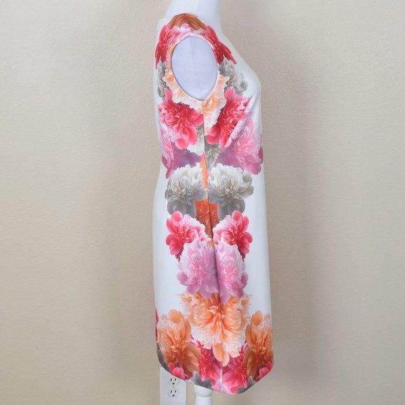 Calvin Klein Scuba Floral Sheath Dress 6 - Picture 3 of 7